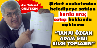 Hurda araç satışı hakkında açıklama