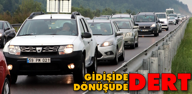 TEM'in Bolu geçişinde bayram dönüşü yoğunluğu