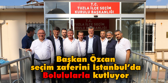 Başkan Özcan zaferi Bolulularla kutluyor