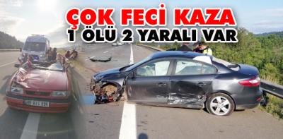 1 ölü 2 yaralı var