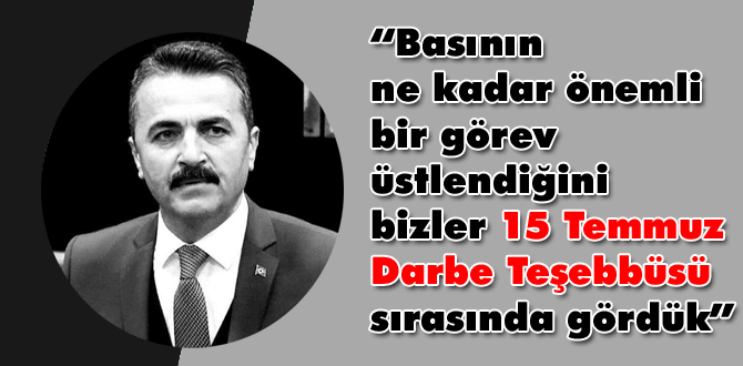 Doğanay'dan basın bayramı mesajı