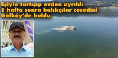 Eşiyle tartışıp evden ayrıldı, bir hafta sonra gölde cesedi bulundu