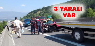 Trafik kazası 2 yaralı