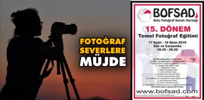 Fotoğraf severlere müjde, BOFSAD'DA kurs başlıyor