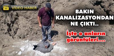 Bakın kanalizasyon borusundan ne çıktı