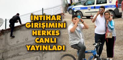 İntihar girişimini sosyal medyadan canlı yayınladılar