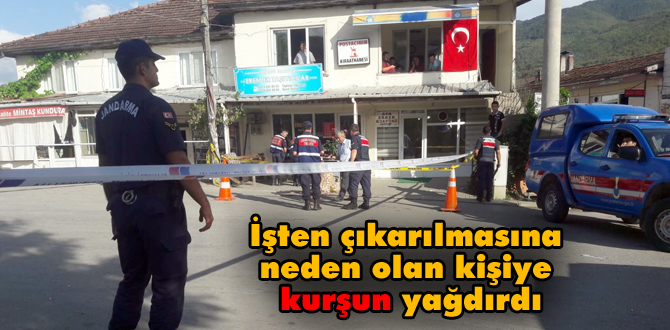 İşten çıkarılmasına neden olan kişiyi tabancayla vurdu