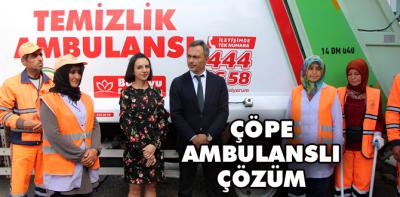 Bolu'da çöp sorunu için 'temizlik ambulansı'