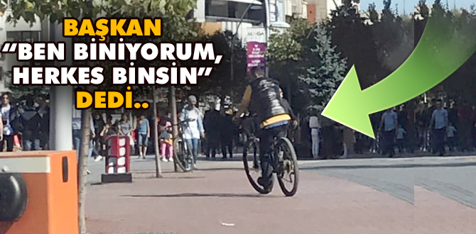 Başkan bisikletle işe gidip gelmeye başladı