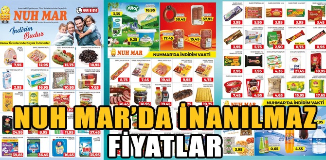 NUH MAR'dan inanılmaz fiyatlar