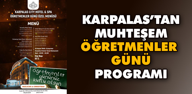 Karpalas'ta öğretmenler günü eğlencesi