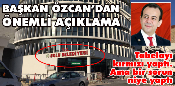 Tanju Özcan'dan kırmızı tabela açıklaması