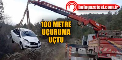 100 metre uçuruma uçtu