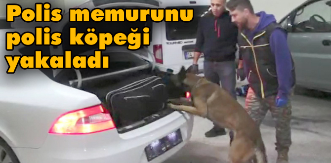 Polis memuru 121 kilo esrarla yakalandı