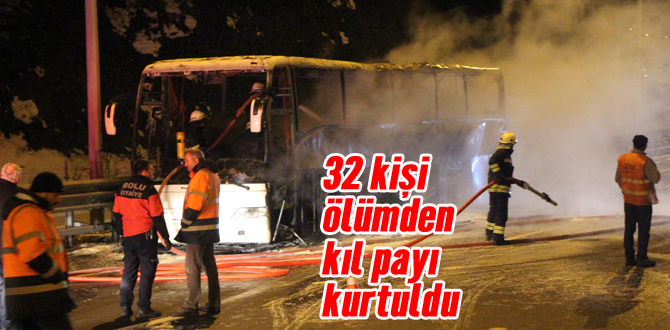 32 kişi faciadan son anda kurtuldu