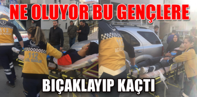 Bıçaklayıp kaçtı