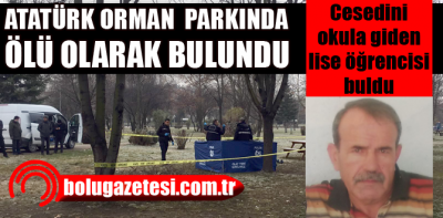 Parkta erkek cesedi bulundu