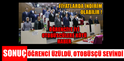 Otobüsçü sevindi, öğrenci üzüldü