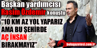 Başkan yardımcısı Rasim Özdemir konuştu