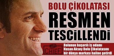 Bolu Çikolatası markası tescillendi