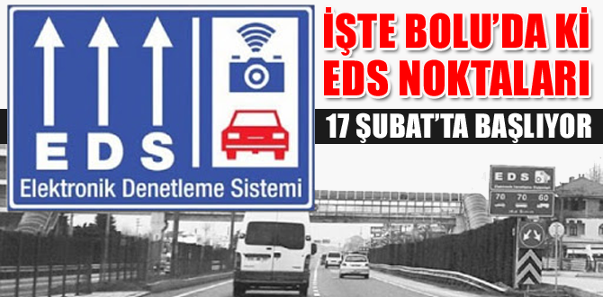 İşte Bolu'da ki EDS noktaları