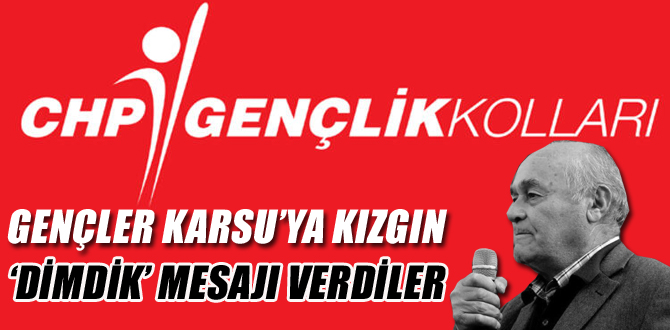 CHP'li gençler Karsu'ya kızgın