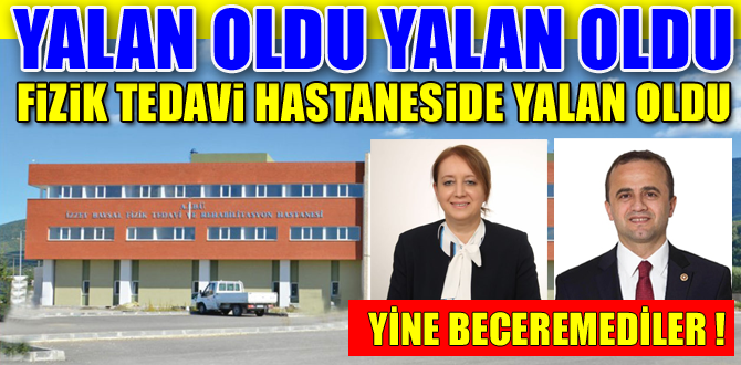 Yeni hastane yalan oldu gitti