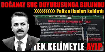 Doğanay şikayetçi oldu