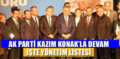 İşte Kazım Konak'ın listesi