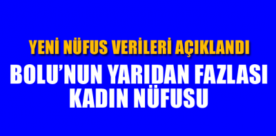 İşte Bolunun son nüfusu