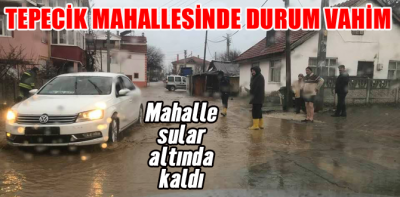 Tepecik mahallesinde durum vahim