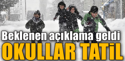 Bolu'da okullar tatil