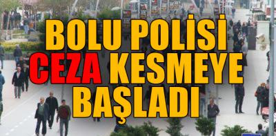 Bolu polisi ceza kesmeye başladı