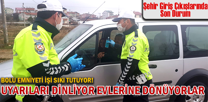 BOLU EMNİYETİNDEN KORONA ONLEMLERİ