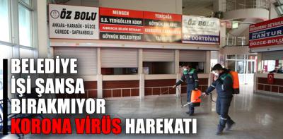 Bolu Belediyesi corona virüse karşı tedbirleri arttırdı