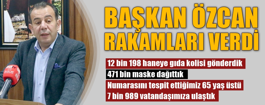 BAŞKAN ÖZCAN, "471 BİN MASKE DAĞITTIK"