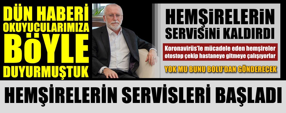 BOLU GAZETESİ YAZDI SERVİSLER YENİDEN BAŞLADI