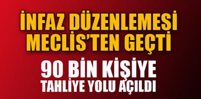 İnfaz düzenlemesi meclis’ten geçti