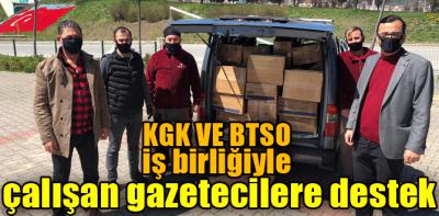 Bolu TSO çalışan gazetecileri unutmadı