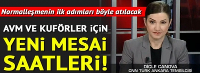 AVM VE KUAFÖRLER İÇİN YENİ MESAİ SAATLERİ