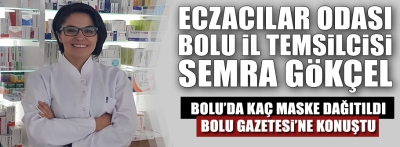 BOLU ECZACILAR ODASI BAŞKANI KONUŞTU