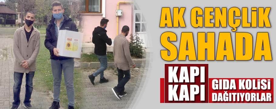 AK GENÇLİK KAPI KAPI DAĞITIYOR