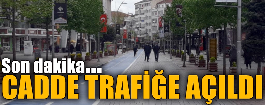 CADDE YAYA TRAFİĞİNE AÇILDI, ESNAF KARARDAN MEMNUN