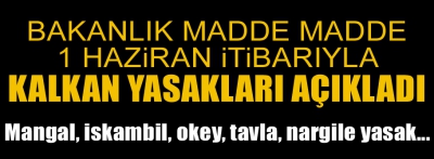 İÇİŞLERİ BAKANLIĞI'NDAN NORMALLEŞME SÜRECİ GENELGESİ 