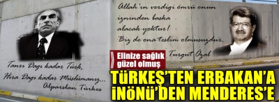 TÜRK SİYASETİNİN ÖNEMLİ İSİMLERİNİN PORTRELERİ ÇİZİLİYOR