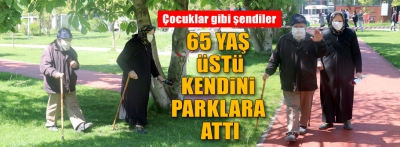 YAŞLILAR PARKLARA AKIN ETTİ