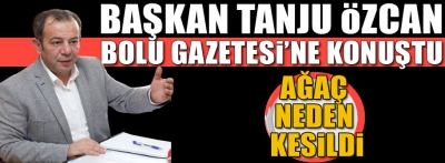 BAŞKAN KESİLEN AĞAÇLA İLGİLİ KONUŞTU