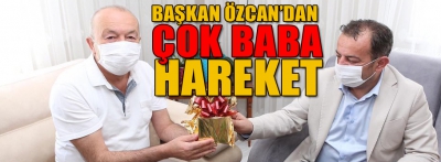 Başkan Özcan'dan babalara çok anlamlı ziyaret