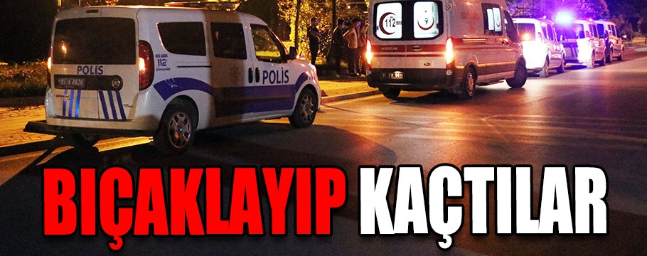 Bıçaklayıp kaçtılar