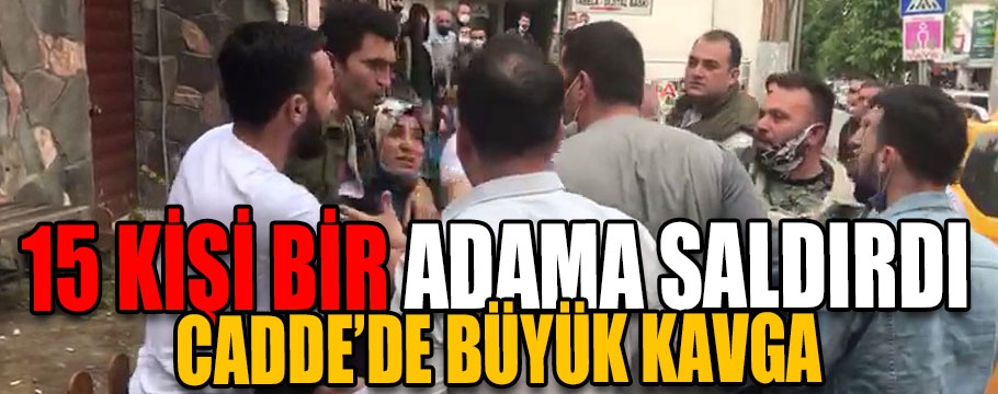 Bolu’da, eşiyle tartışan adama vatandaşlardan sert tepki